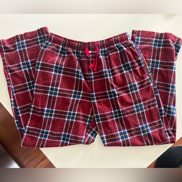 Men’s Tommy Hilfiger Christmas pattern fleece sweat pants - Picture 1 of 4